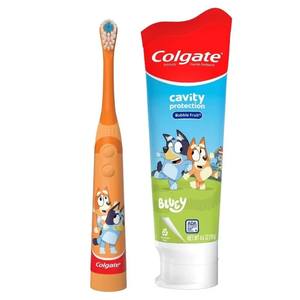 Colgate Kids Bluey Brushtastic Toothbrush & Toothpaste Gift Set NIB